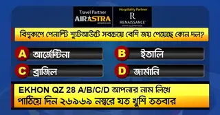 বিশ্বকাপের ৮ জুলাইয়ের কুইজ: সঠিক উত্তর দিয়ে জিতে নিন-বাফেট ভাউচার